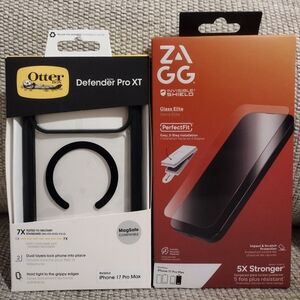 OtterBox Defender Pro XT for iPhone 17 Pro Max with a free Zagg Glass Elite